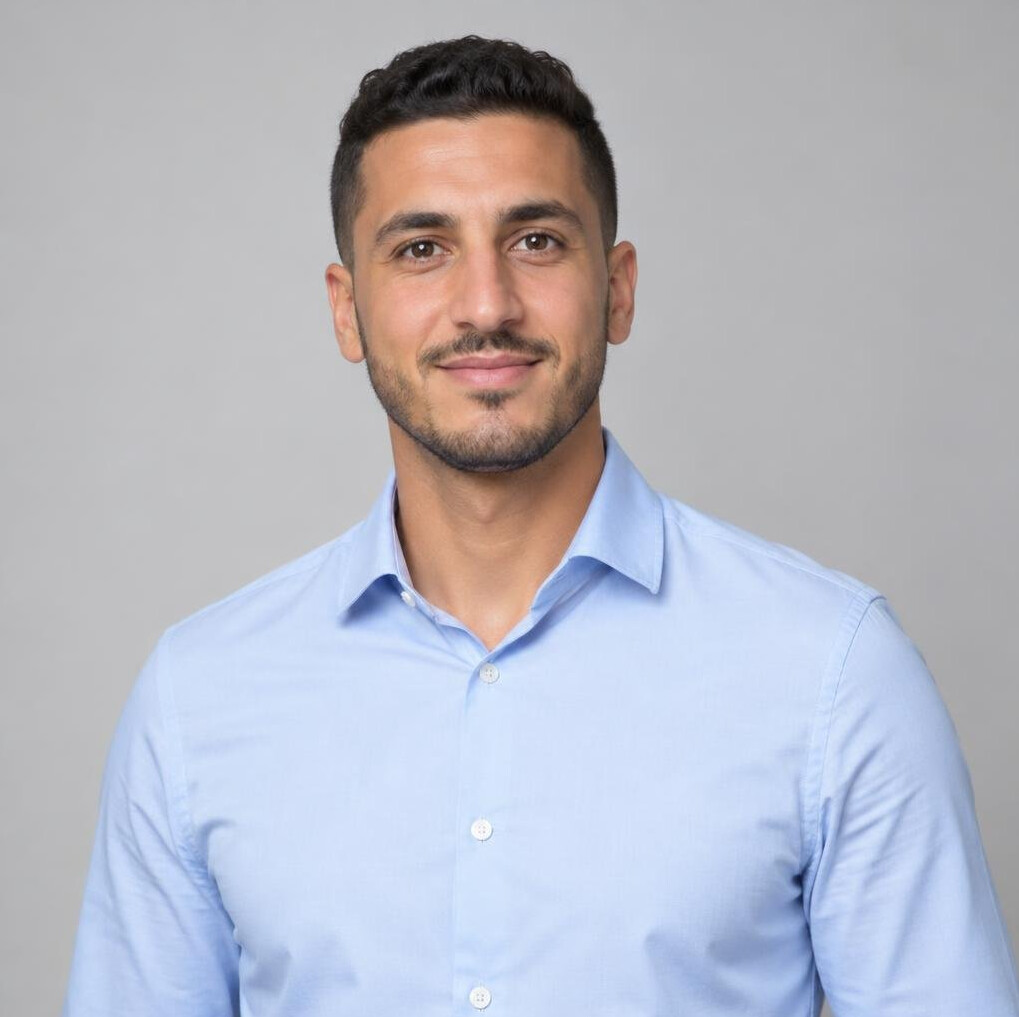 Portrait of a young man in a shirt